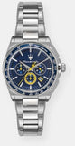 Buy Shop Maserati Velocità Chronograph Blue Dial Silver Steel Strap Watch for Men - R8873652001 USA Online