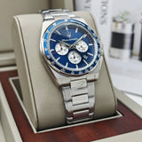 Buy Shop Maserati Velocità Chronograph Blue Dial Silver Steel Strap Watch for Men - R8873652005 USA Online