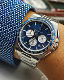 Buy Shop Maserati Velocità Chronograph Blue Dial Silver Steel Strap Watch for Men - R8873652005 USA Online