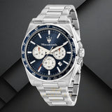 Buy Shop Maserati Velocità Chronograph Blue Dial Silver Steel Strap Watch for Men - R8873652005 USA Online
