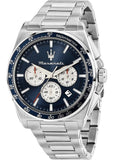 Buy Shop Maserati Velocità Chronograph Blue Dial Silver Steel Strap Watch for Men - R8873652005 USA Online