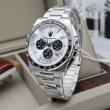 Buy Shop Maserati Velocità Chronograph Silver Dial Silver Steel Strap Watch for Men - R8873652006 USA Online