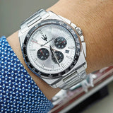Buy Shop Maserati Velocità Chronograph Silver Dial Silver Steel Strap Watch for Men - R8873652006 USA Online