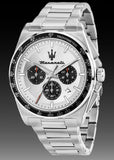 Buy Shop Maserati Velocità Chronograph Silver Dial Silver Steel Strap Watch for Men - R8873652006 USA Online