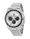 Buy Shop Maserati Velocità Chronograph Silver Dial Silver Steel Strap Watch for Men - R8873652006 USA Online