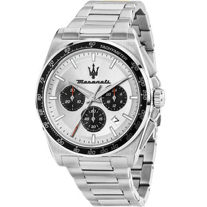 Buy Shop Maserati Velocità Chronograph Silver Dial Silver Steel Strap Watch for Men - R8873652006 USA Online