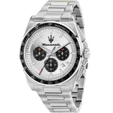 Buy Shop Maserati Velocità Chronograph Silver Dial Silver Steel Strap Watch for Men - R8873652006 USA Online