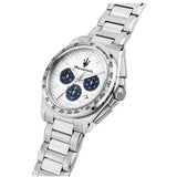 Buy Shop Maserati Velocità Chronograph White Dial Silver Steel Strap Watch for Men - R8873652007 USA Online