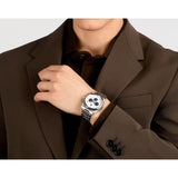 Maserati Velocità Chronograph White Dial Silver Steel Strap Watch for Men - R8873652007