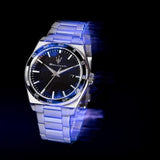 Buy Shop Maserati Velocità Date Black Dial Silver Steel Strap Watch for Men - R8853152002 USA Online
