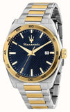 Buy Shop Maserati Velocità Date Blue Dial Two Tone Steel Strap Watch for Men - R8853152001 USA Online
