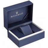 Buy Shop Maserati Triconic Chronograph White Dial Blue Leather Strap Watch For Men - R8871639001 USA Online