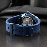 Maurice Lacroix Aikon Automatic Date Blue Dial Blue Silicone Strap Watch For Men - AI6008-SS000-430-4