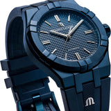 Maurice Lacroix Automatic PVD Limited Edition Blue Dial Blue Silicon Strap Watch For Men - AI6007-PVC00-430-4