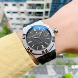 Buy Shop Maurice Lacroix Aikon Automatic Black Dial Black Rubber Strap Watch For Men - AI6008-SS000-330-2 USA Online