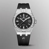 Buy Shop Maurice Lacroix Aikon Automatic Black Dial Black Rubber Strap Watch For Men - AI6008-SS000-330-2 USA Online