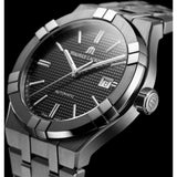 Buy Shop Maurice Lacroix Aikon Automatic Black Dial Silver Steel Strap Watch for Men - AI1807-SS002-330-1 USA Online