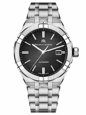 Buy Shop Maurice Lacroix Aikon Automatic Black Dial Silver Steel Strap Watch for Men - AI1807-SS002-330-1 USA Online
