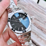 Buy Shop Maurice Lacroix Aikon Automatic Black Dial Silver Steel Strap Watch For Men - AI6008-SS002-330-1 USA Online