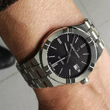 Buy Shop Maurice Lacroix Aikon Automatic Black Dial Silver Steel Strap Watch For Men - AI6008-SS002-330-1 USA Online