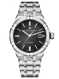 Buy Shop Maurice Lacroix Aikon Automatic Black Dial Silver Steel Strap Watch For Men - AI6008-SS002-330-1 USA Online