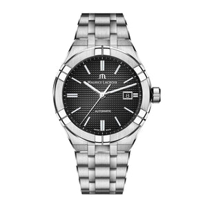 Buy Shop Maurice Lacroix Aikon Automatic Black Dial Silver Steel Strap Watch For Men - AI6008-SS002-330-1 USA Online