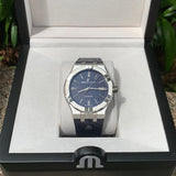 Buy Shop Maurice Lacroix Aikon Automatic Blue Dial Blue Leather Strap Watch For Men - AI6008-ss001-430-1 USA Online