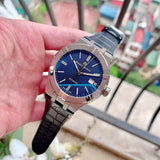 Buy Shop Maurice Lacroix Aikon Automatic Blue Dial Blue Leather Strap Watch For Men - AI6008-ss001-430-1 USA Online