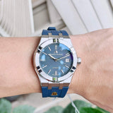 Buy Shop Maurice Lacroix Aikon Automatic Blue Dial Blue Rubber Strap Watch for Men - AI11808-SS000B-430-4 USA Online