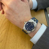 Buy Shop Maurice Lacroix Aikon Automatic Blue Dial Blue Rubber Strap Watch for Men - AI11808-SS000B-430-4 USA Online