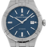 Buy Shop Maurice Lacroix Aikon Automatic Blue Dial Silver Steel Strap Watch For Men - AI6008-SS002-430-1 USA Online