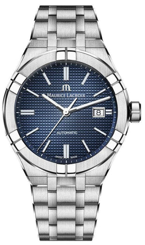 Buy Shop Maurice Lacroix Aikon Automatic Blue Dial Silver Steel Strap Watch For Men - AI6008-SS002-430-1 USA Online