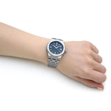 Buy Shop Maurice Lacroix Aikon Automatic Blue Dial Silver Steel Strap Watch for Women - AI1807-SS002-430-1 USA Online