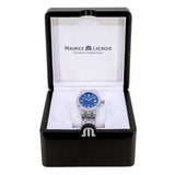 Buy Shop Maurice Lacroix Aikon Automatic Blue Dial Silver Steel Strap Watch for Women - AI1807-SS002-430-1 USA Online