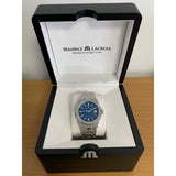 Buy Shop Maurice Lacroix Aikon Automatic Blue Dial Silver Steel Strap Watch for Women - AI1807-SS002-430-1 USA Online