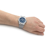Buy Shop Maurice Lacroix Aikon Automatic Blue Dial Silver Steel Strap Watch for Women - AI1807-SS002-430-1 USA Online