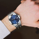 Buy Shop Maurice Lacroix Aikon Automatic Blue Dial Silver Steel Strap Watch for Women - AI1807-SS002-430-1 USA Online