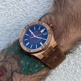 Buy Shop Maurice Lacroix Aikon Automatic Brown Dial Brown Leather Strap Watch For Men - AI6008-BRZ01-730-3 USA Online