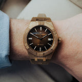 Buy Shop Maurice Lacroix Aikon Automatic Brown Dial Brown Leather Strap Watch For Men - AI6008-BRZ01-730-3 USA Online