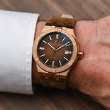 Buy Shop Maurice Lacroix Aikon Automatic Brown Dial Brown Leather Strap Watch For Men - AI6008-BRZ01-730-3 USA Online
