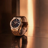 Buy Shop Maurice Lacroix Aikon Automatic Brown Dial Brown Leather Strap Watch For Men - AI6008-BRZ01-730-3 USA Online