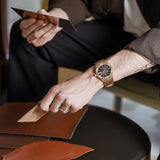 Buy Shop Maurice Lacroix Aikon Automatic Brown Dial Brown Leather Strap Watch For Men - AI6008-BRZ01-730-3 USA Online