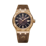 Buy Shop Maurice Lacroix Aikon Automatic Brown Dial Brown Leather Strap Watch For Men - AI6008-BRZ01-730-3 USA Online