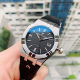 Buy Shop Maurice Lacroix Aikon Automatic Chronograph Black Dial Black Leather Strap Watch for Men - AI1808-SS000-330-2 USA Online