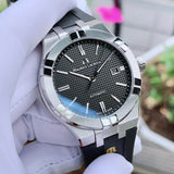 Buy Shop Maurice Lacroix Aikon Automatic Chronograph Black Dial Black Leather Strap Watch for Men - AI1808-SS000-330-2 USA Online