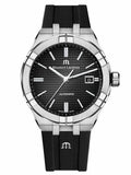 Buy Shop Maurice Lacroix Aikon Automatic Chronograph Black Dial Black Leather Strap Watch for Men - AI1808-SS000-330-2 USA Online