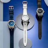 Buy Shop Maurice Lacroix Aikon Automatic Date Blue Dial Blue Silicone Strap Watch For Men - AI6008-SS000-430-4 USA Online