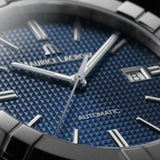 Buy Shop Maurice Lacroix Aikon Automatic Date Blue Dial Blue Silicone Strap Watch For Men - AI6008-SS000-430-4 USA Online