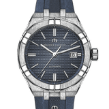 Buy Shop Maurice Lacroix Aikon Automatic Date Blue Dial Blue Silicone Strap Watch For Men - AI6008-SS000-430-4 USA Online