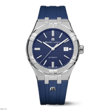 Buy Shop Maurice Lacroix Aikon Automatic Date Blue Dial Blue Silicone Strap Watch For Men - AI6008-SS000-430-4 USA Online